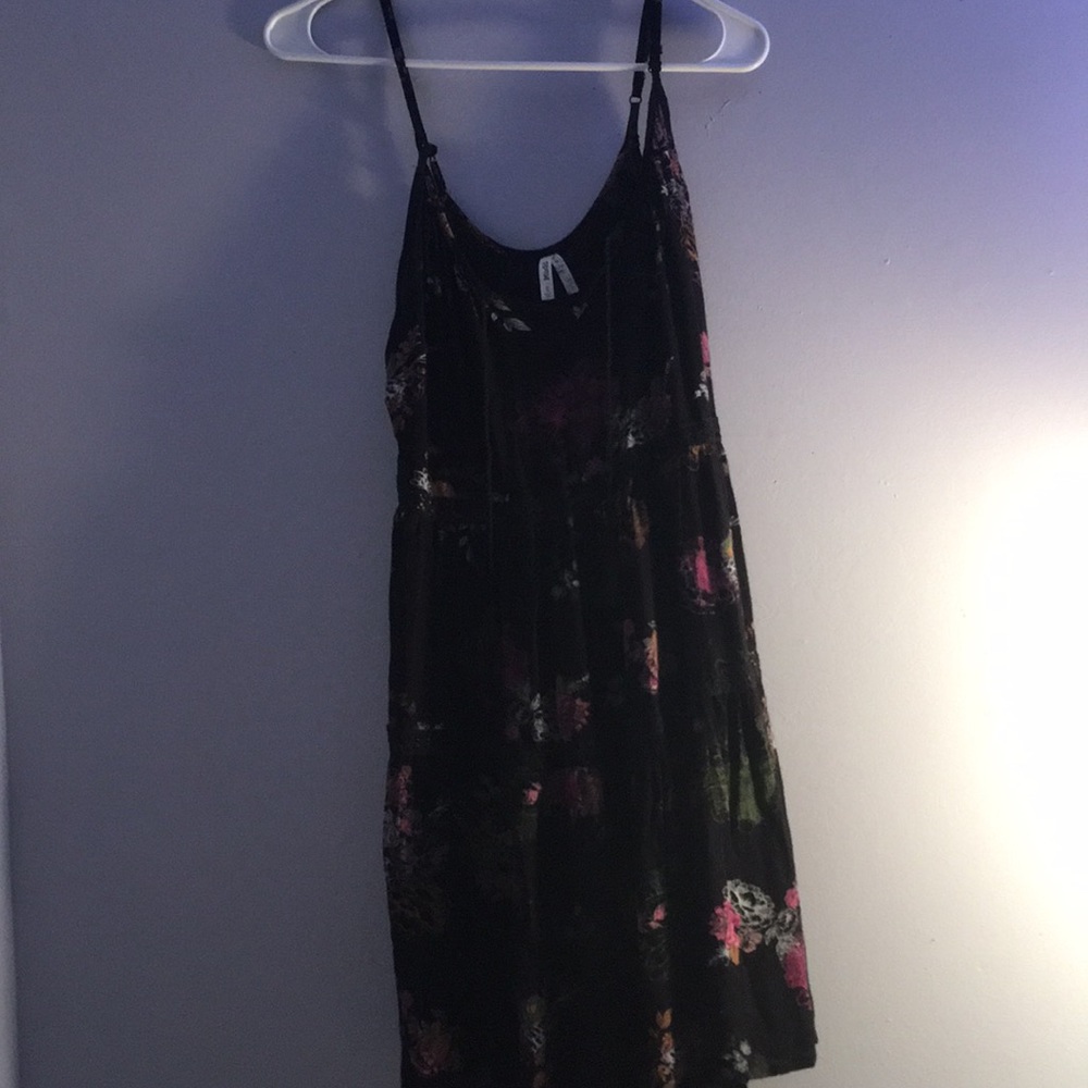 black floral sundress